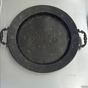 Vintage Inspired Black Serving‎ Tray